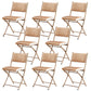 Glam Kitchen Side Chair Gold Legs Open Back Dining Armless Chair