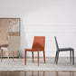 Comedor silla de comedor sin brazo de cuero falso para casa parsons