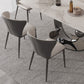 Contemporary Upholstered Armless Chair Home Wingback Dining Chair