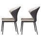 Contemporary Upholstered Armless Chair Home Wingback Dining Chair