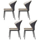 Contemporary Upholstered Armless Chair Home Wingback Dining Chair