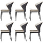 Contemporary Upholstered Armless Chair Home Wingback Dining Chair