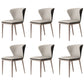 Contemporary Upholstered Armless Chair Home Wingback Dining Chair