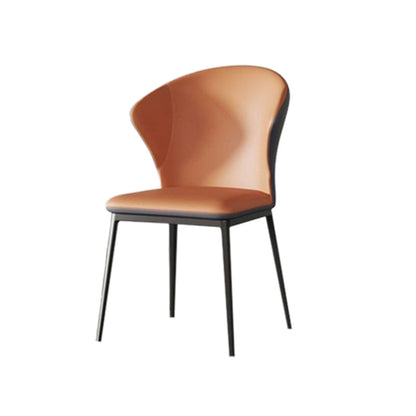 Contemporary Upholstered Armless Chair Home Wingback Dining Chair