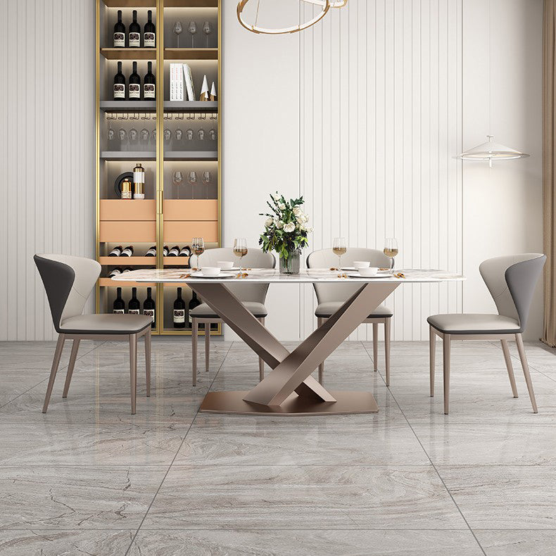 Contemporary Upholstered Armless Chair Home Wingback Dining Chair