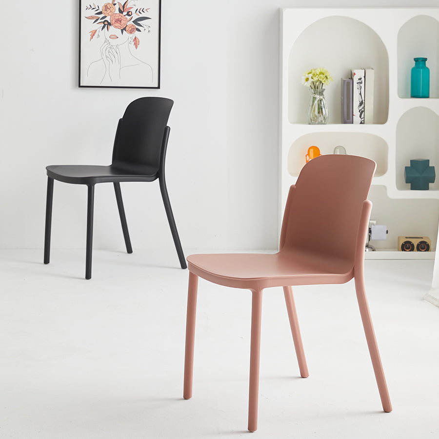 Dining Room Contemporary Dining Chair Plastic Stacking Side Chair