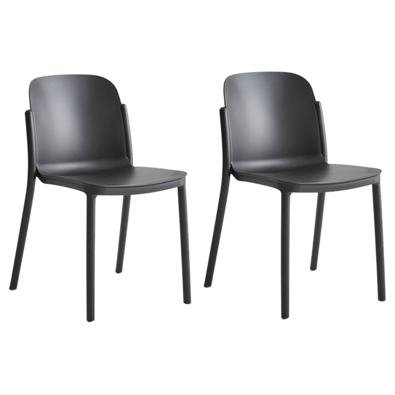 Dining Room Contemporary Dining Chair Plastic Stacking Side Chair
