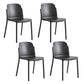 Dining Room Contemporary Dining Chair Plastic Stacking Side Chair