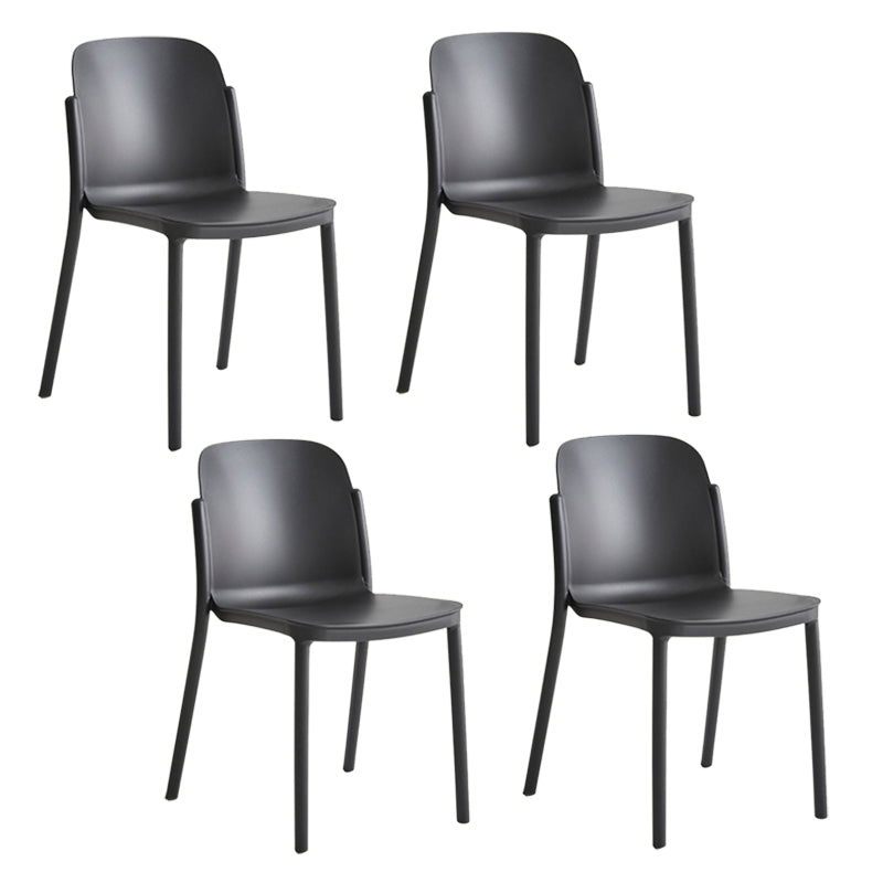 Dining Room Contemporary Dining Chair Plastic Stacking Side Chair