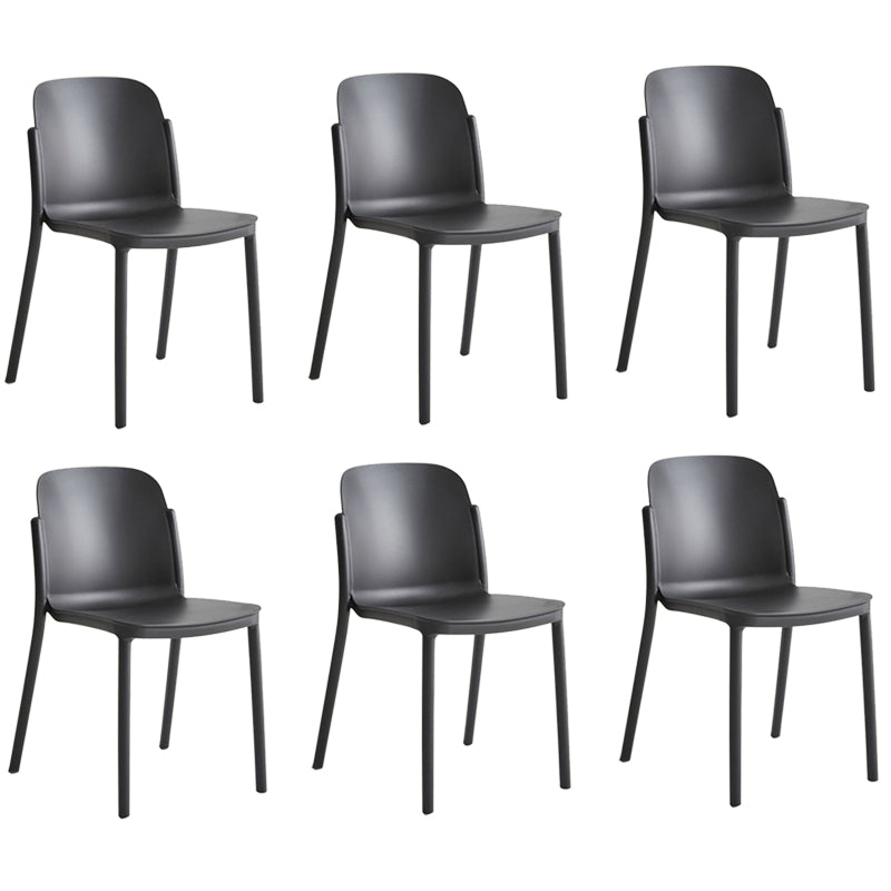 Dining Room Contemporary Dining Chair Plastic Stacking Side Chair