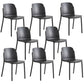 Dining Room Contemporary Dining Chair Plastic Stacking Side Chair