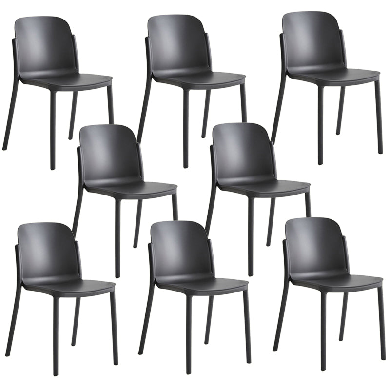 Dining Room Contemporary Dining Chair Plastic Stacking Side Chair