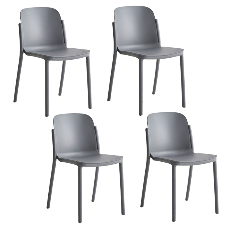 Dining Room Contemporary Dining Chair Plastic Stacking Side Chair
