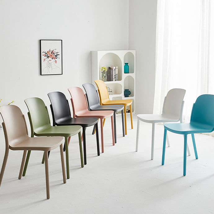 Dining Room Contemporary Dining Chair Plastic Stacking Side Chair