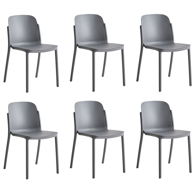 Dining Room Contemporary Dining Chair Plastic Stacking Side Chair