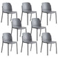 Dining Room Contemporary Dining Chair Plastic Stacking Side Chair