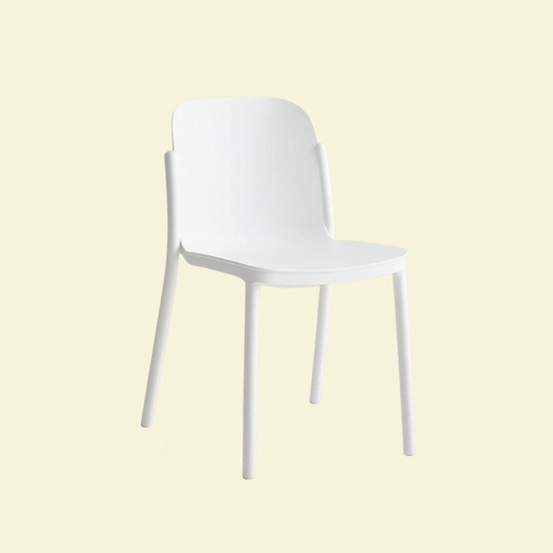Dining Room Contemporary Dining Chair Plastic Stacking Side Chair