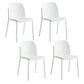 Dining Room Contemporary Dining Chair Plastic Stacking Side Chair
