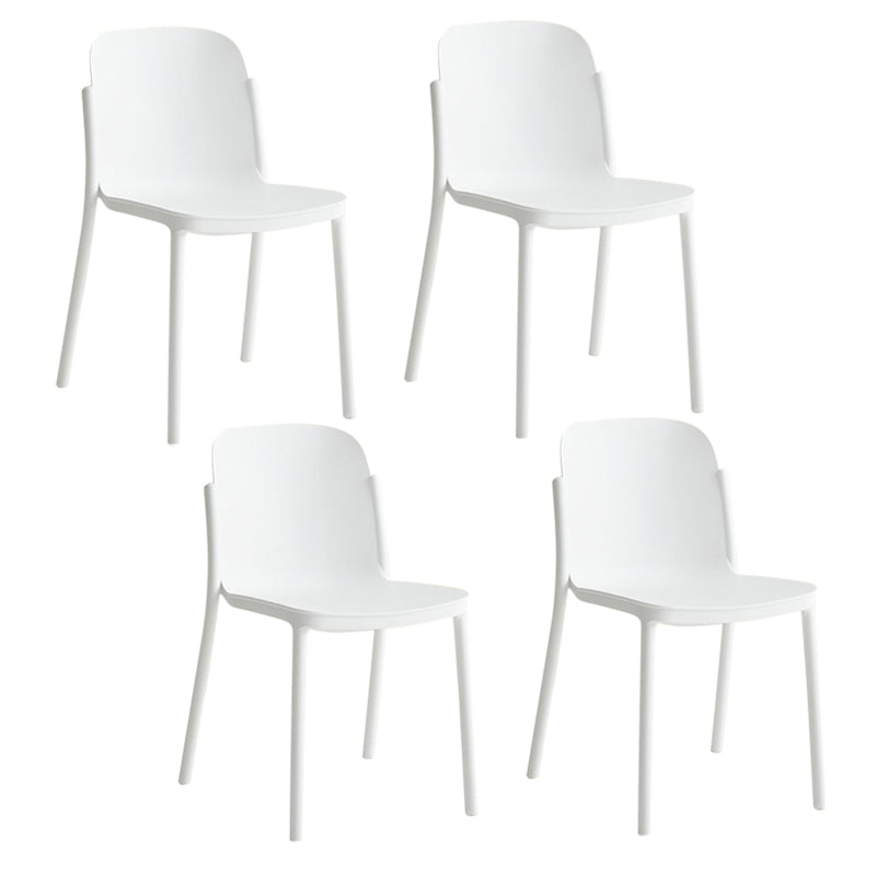 Dining Room Contemporary Dining Chair Plastic Stacking Side Chair