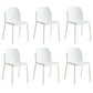 Dining Room Contemporary Dining Chair Plastic Stacking Side Chair