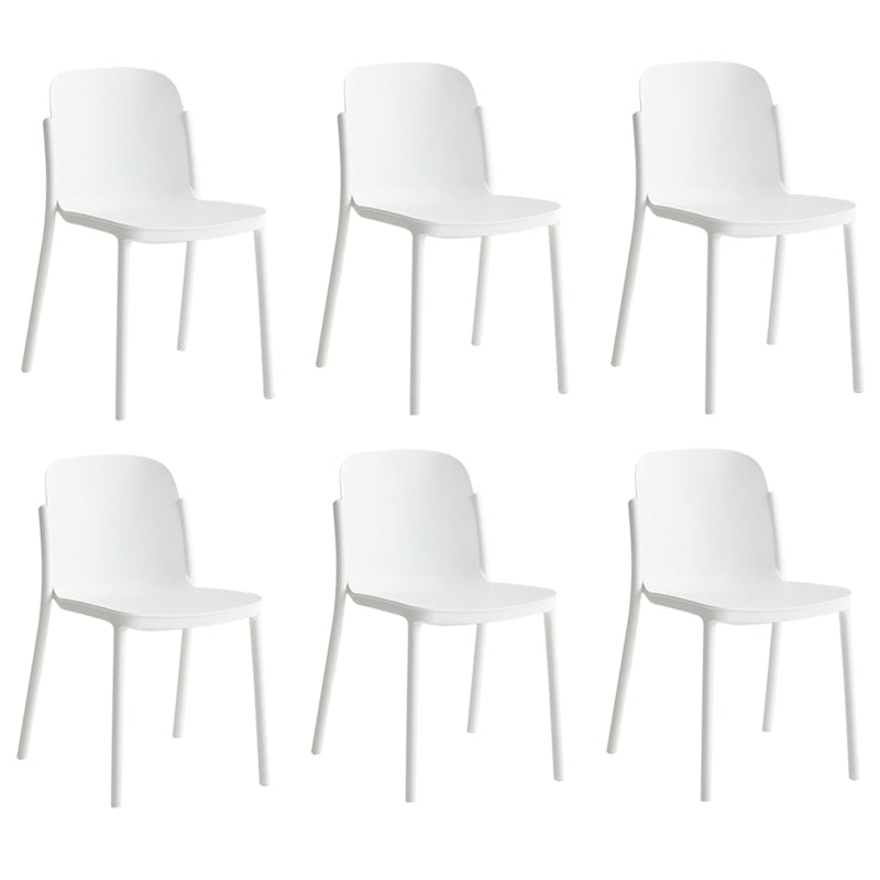 Dining Room Contemporary Dining Chair Plastic Stacking Side Chair