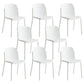 Dining Room Contemporary Dining Chair Plastic Stacking Side Chair
