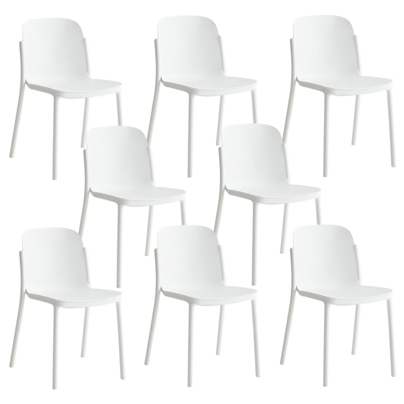 Dining Room Contemporary Dining Chair Plastic Stacking Side Chair