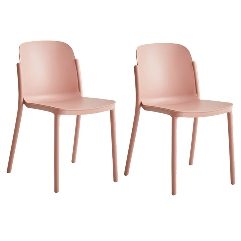 Dining Room Contemporary Dining Chair Plastic Stacking Side Chair