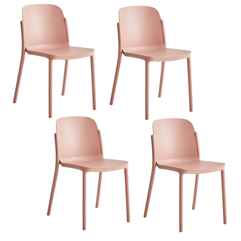 Dining Room Contemporary Dining Chair Plastic Stacking Side Chair