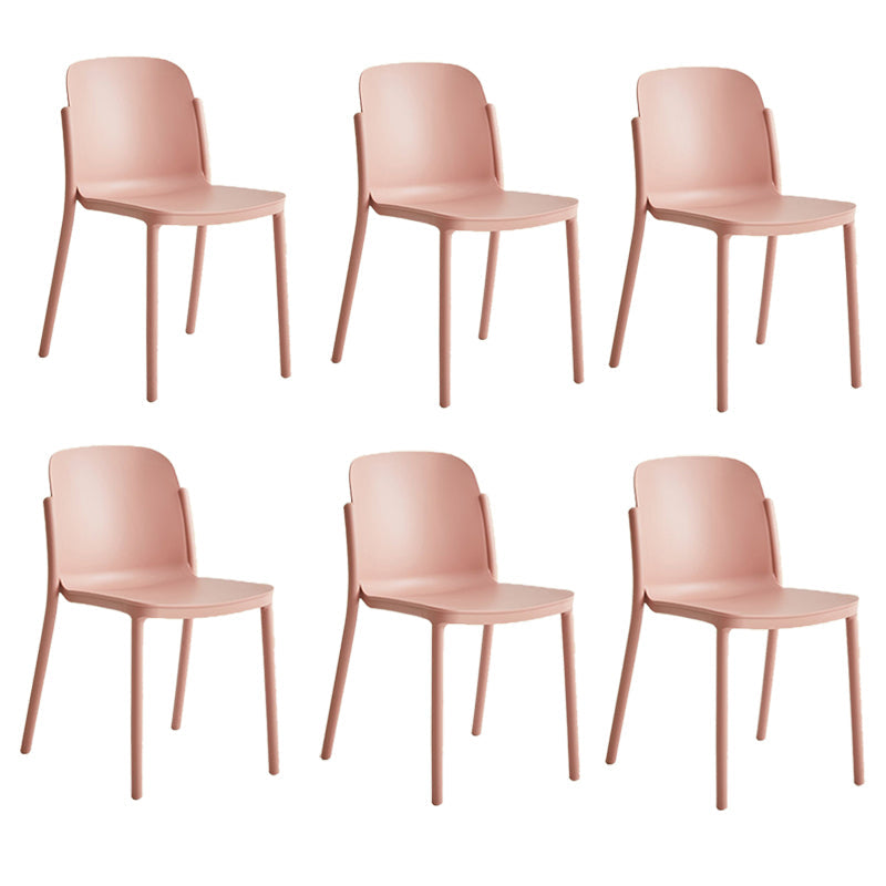 Dining Room Contemporary Dining Chair Plastic Stacking Side Chair