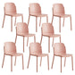 Dining Room Contemporary Dining Chair Plastic Stacking Side Chair