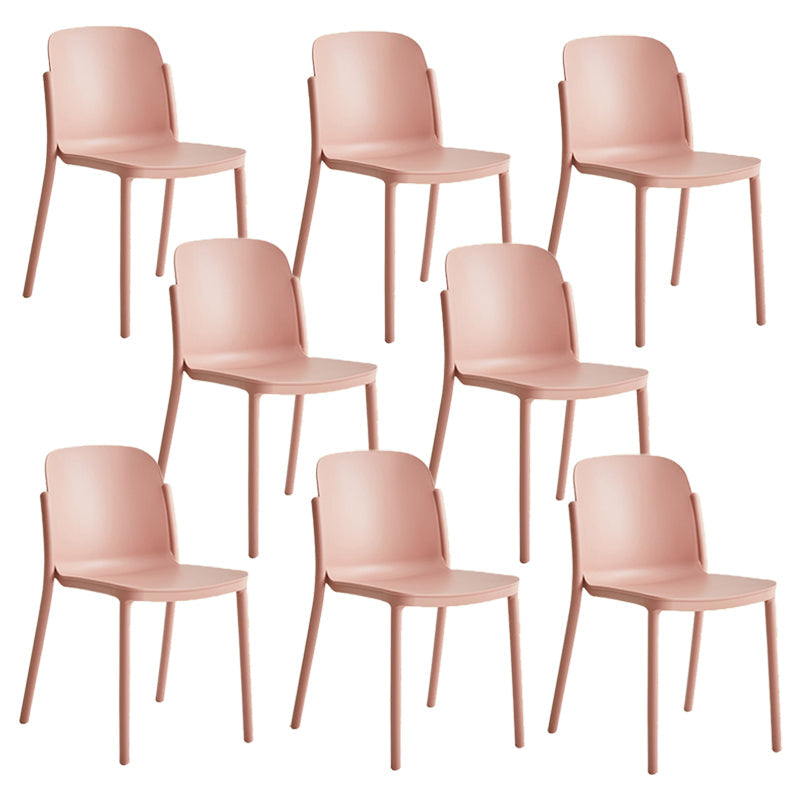 Dining Room Contemporary Dining Chair Plastic Stacking Side Chair