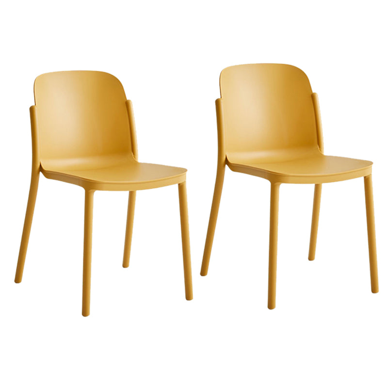 Dining Room Contemporary Dining Chair Plastic Stacking Side Chair