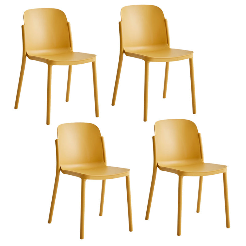 Dining Room Contemporary Dining Chair Plastic Stacking Side Chair