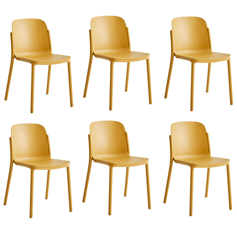 Dining Room Contemporary Dining Chair Plastic Stacking Side Chair