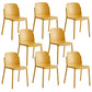 Dining Room Contemporary Dining Chair Plastic Stacking Side Chair