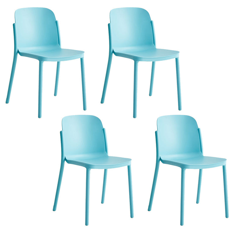 Dining Room Contemporary Dining Chair Plastic Stacking Side Chair