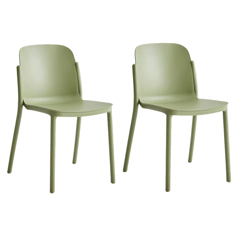 Dining Room Contemporary Dining Chair Plastic Stacking Side Chair
