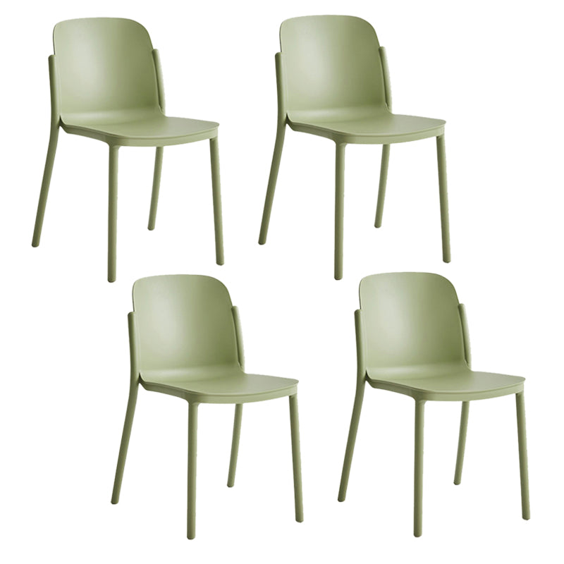Dining Room Contemporary Dining Chair Plastic Stacking Side Chair