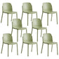 Dining Room Contemporary Dining Chair Plastic Stacking Side Chair