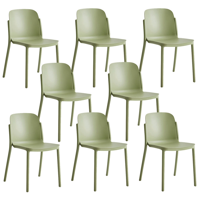 Dining Room Contemporary Dining Chair Plastic Stacking Side Chair