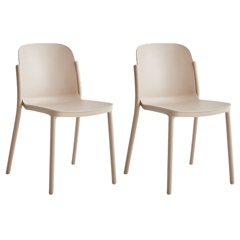 Dining Room Contemporary Dining Chair Plastic Stacking Side Chair