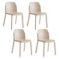 Dining Room Contemporary Dining Chair Plastic Stacking Side Chair