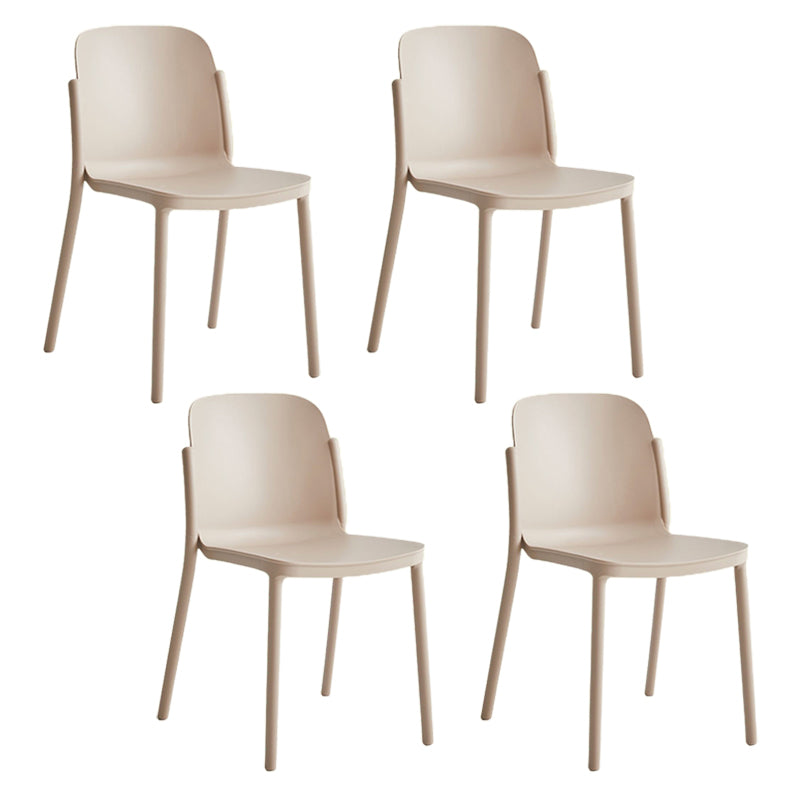 Dining Room Contemporary Dining Chair Plastic Stacking Side Chair