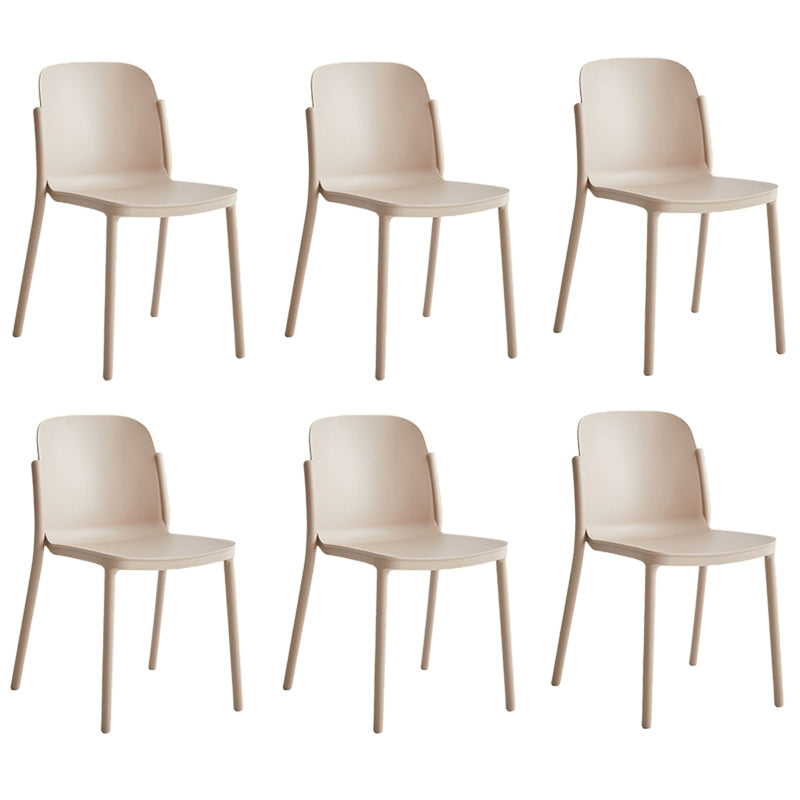 Dining Room Contemporary Dining Chair Plastic Stacking Side Chair