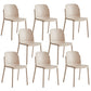 Dining Room Contemporary Dining Chair Plastic Stacking Side Chair