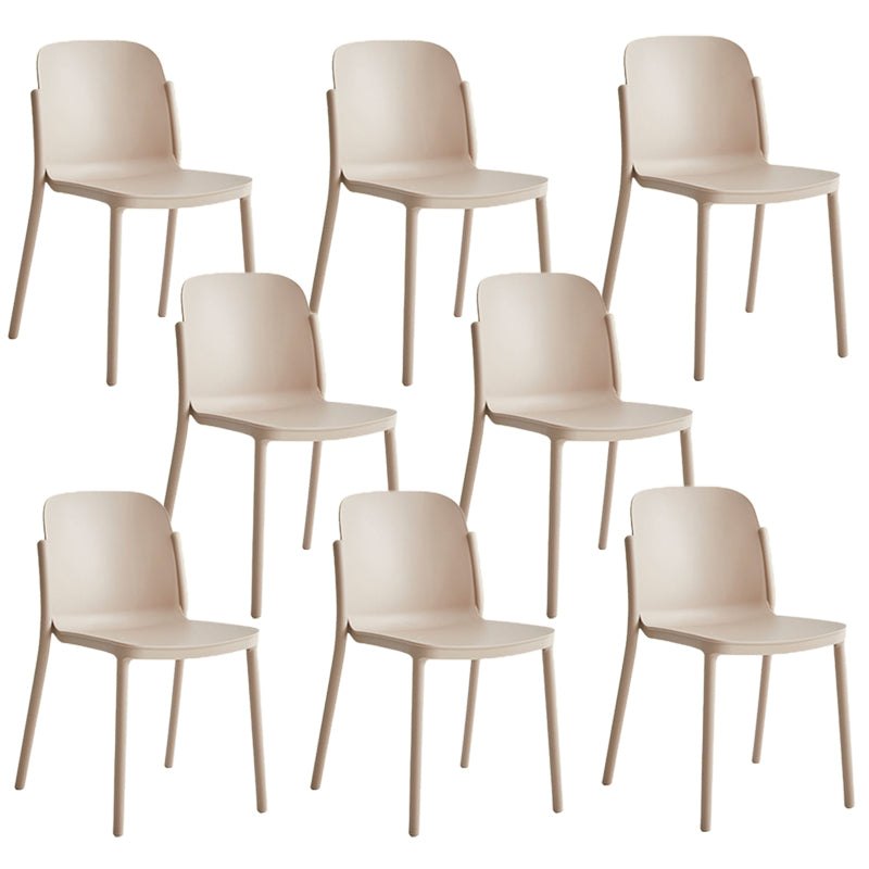 Dining Room Contemporary Dining Chair Plastic Stacking Side Chair