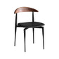 Industrial Upholstered Armless Chair Black Legs Kitchen Open Back Dining Chair Clearhalo 'Dining Chairs' 'Dining Tables & Seating' 'dining_chair' 'furn' 'furn_dining_chair' 'Furniture' 'Kitchen & Dining Furniture' 7144519