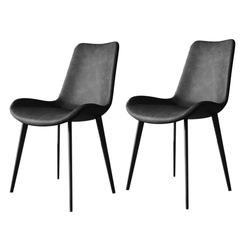 Sillas de comedor de cocina de cuero falso sillas industriales con base de metal