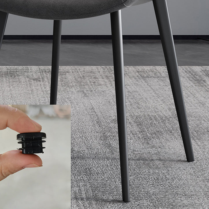 Sillas de comedor de cocina de cuero falso sillas industriales con base de metal